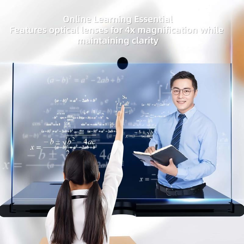 12" Mobile Phone Screen Magnifier - Ultra-Hd Screen Magnifier for Easy TV Viewing, Eye Protection, Dual Orientation for Landscapes and Portrait Use, Full-Screen Mobile Smartphone Magnification