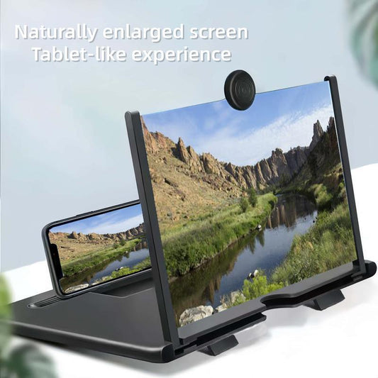 12" Mobile Phone Screen Magnifier - Ultra-Hd Screen Magnifier for Easy TV Viewing, Eye Protection, Dual Orientation for Landscapes and Portrait Use, Full-Screen Mobile Smartphone Magnification