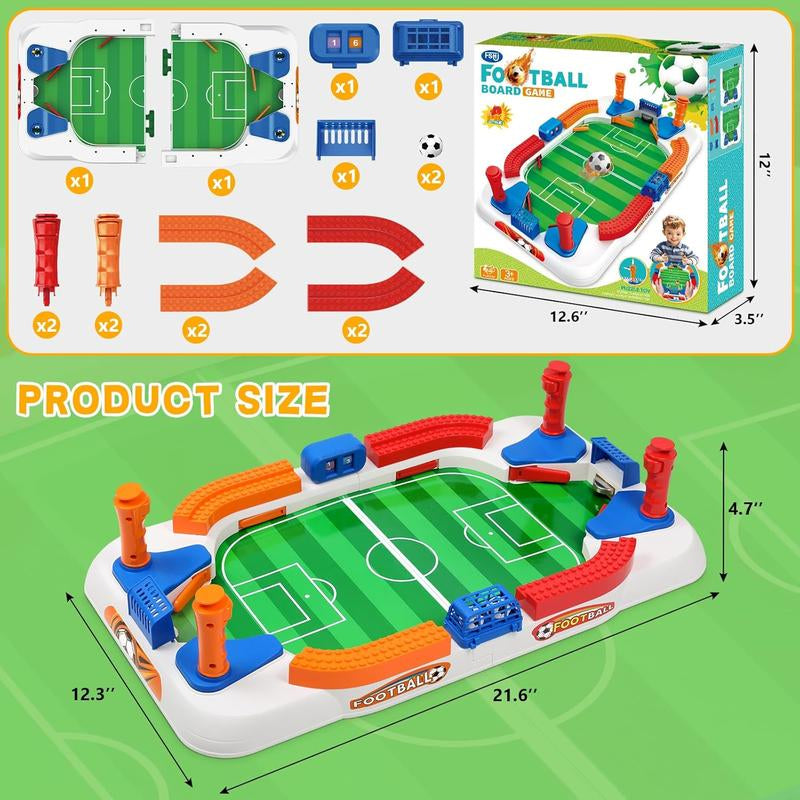 Mini Foosball Table Game for Kids, Soccer Football Game Set for Boys Girls, Indoor Sports Tabletop Board Games for Family & Game Room, Interactive Pinball Toy, Birthday Christmas Gift for Ages 3-12