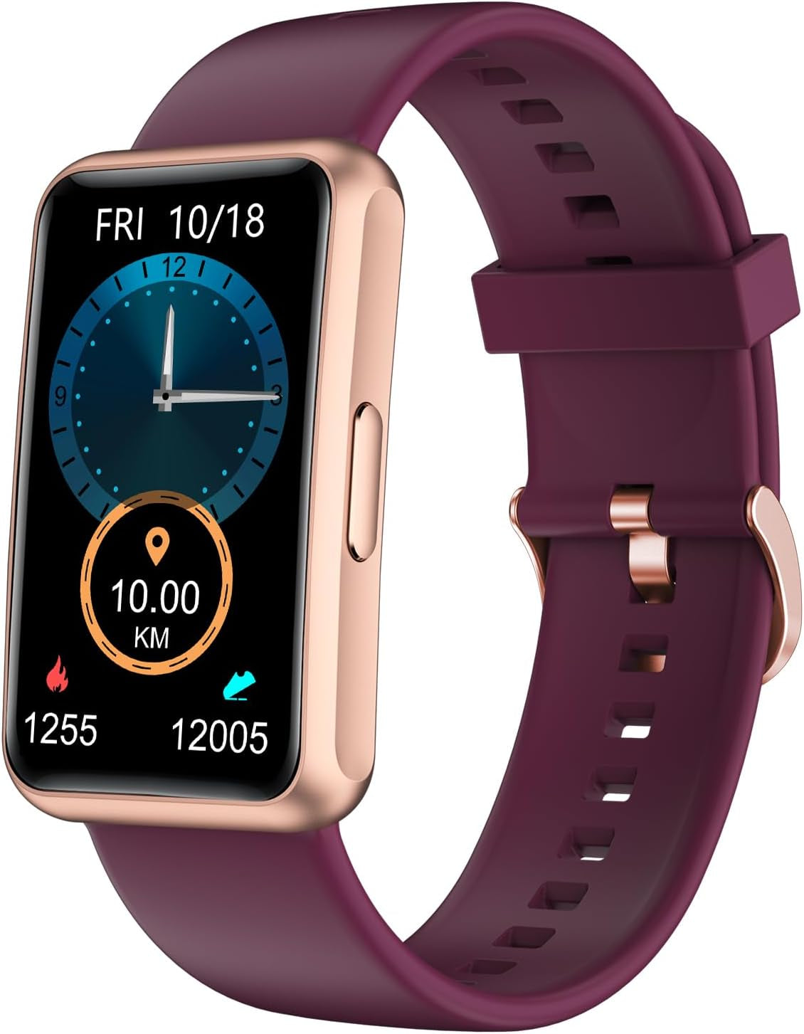 Fitness Watch, No phone needed, Waterproof with Full Touch Screen Steps Calories Counter Sleep Tracker Alarm Clocks (Purple)