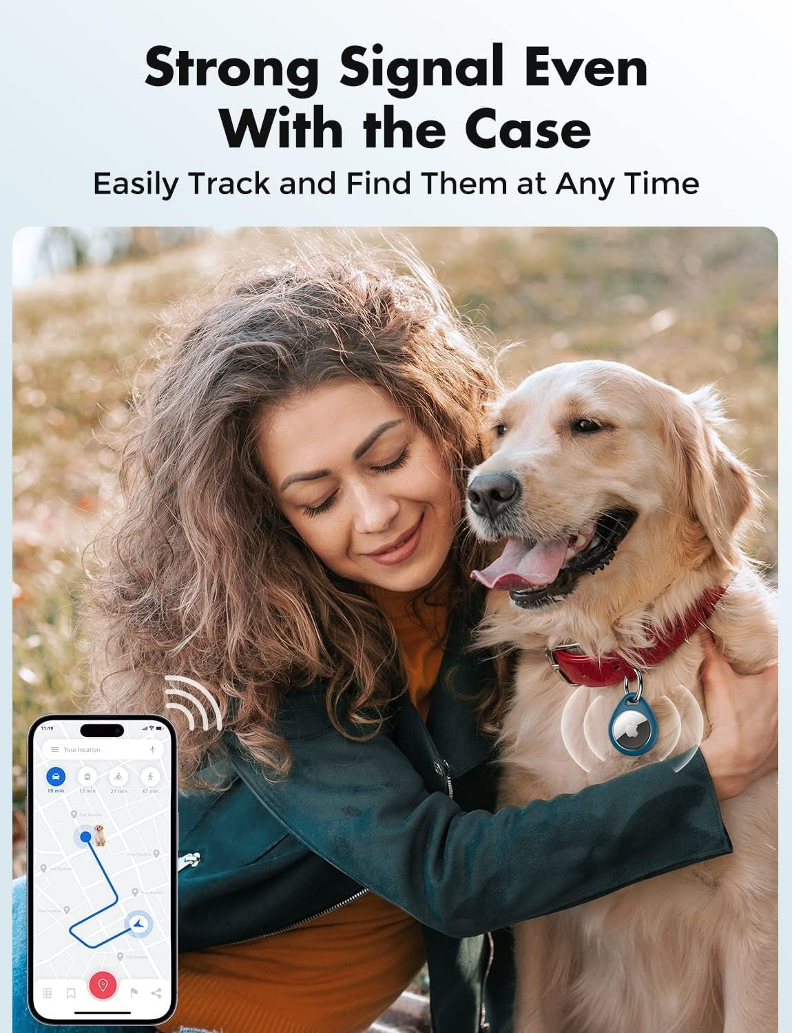 Airtag Holder for Apple - 4 Pack Air Tag Case [Fit Tightly Design] [Easy to Install] [Hold Securely] Waterproof TPU Protective Cover with Metal Keychain for Kids,Pet,Luggage,Backpack,Keys