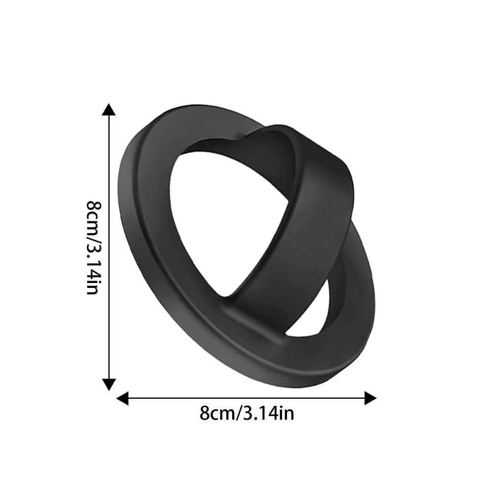 Ring Magnet for Phone Grip, Silicone Phone Mount with Finger Strap Magnetic Phone