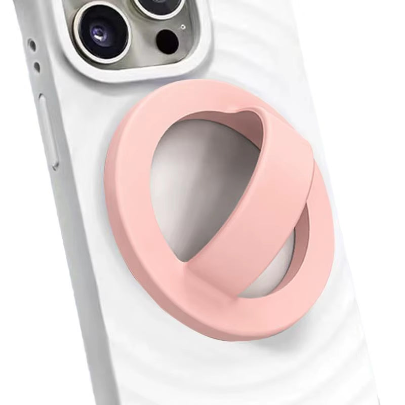 Ring Magnet for Phone Grip, Silicone Phone Mount with Finger Strap Magnetic Phone